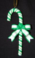 SHAMROCK CANDY CANE ORNAMENT